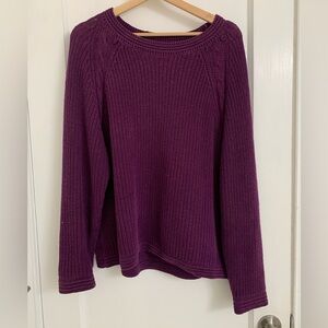 Jennifer Moore Deep Purple Knit Top